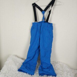 McKinley Snow Suspender Bibs Small EUC Bright Blue Kids youth